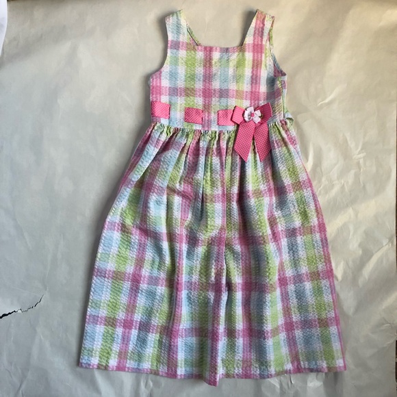 Bonnie Jean Other - Bonnie Jean Girls Pastel Sleeves Cotton Dress